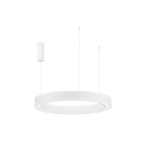 Pendul LED dimabil design modern MORBIDO alb 80cm