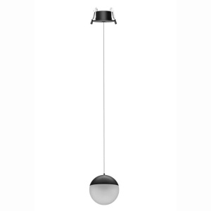 Pendul LED incastrabil design minimalist, KILDA negru MA-8436