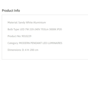 Pendul LED modern design minimalist JOY - Img 8