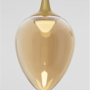 Pendul LED modern, Metal, Sticla, Champaign, Nali 168481 universul-luminii.ro