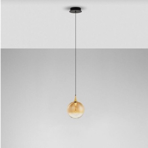 Pendul LED modern, Metal, Sticla, Champaign, ORENDA 168561 universul-luminii.ro
