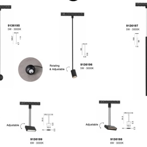 Pendul LED, Modul flexibil pentru sina magnetica Breda 239851 universul-luminii.ro