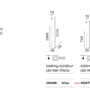 Pendul LED stil minimalist TUBIX SP d075 - Img 3