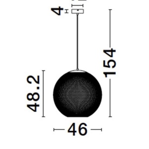 Pendul LED stil modern decorativ BRUME D-46cm 232551 universul-luminii.ro