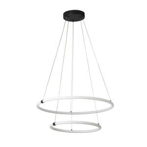 Pendul, Lustra suspendata cu 2 inele, design modern LED, Revolve - Img 1