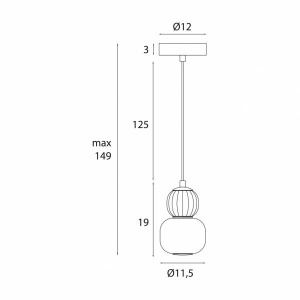 Pendul, Lustra suspendata LED Modern 5W maro 605581 universul-luminii.ro