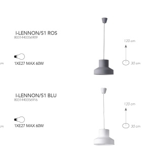 Pendul modern camera copii / tineret LENNON gri 71411 universul-luminii.ro