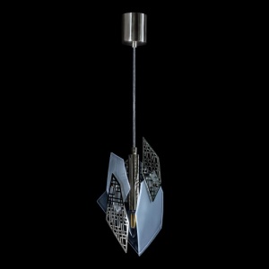 Pendul modern design LUX realizat manual POLYGON - Img 1