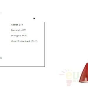 Pendul modern diam.14cm Read rosu 73153002NL - Img 4