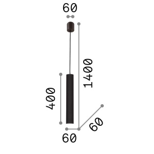 Pendul modern LOOK SP1 SMALL BRUNITO 141794 52431 universul-luminii.ro