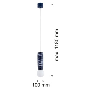 Pendul realizat manual din ceramica IP44 BOLL 8937 - Img 8