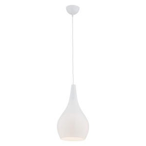 Pendul sticla design decorativ SANTANA alb opal