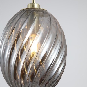 Pendul sticla fumurie Whirl 621901 universul-luminii.ro