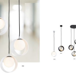 Pendul stil minimalist AMADORA negru 103641 universul-luminii.ro