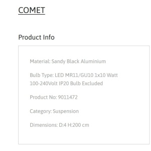 Pendul stil minimalist COMET, NVL-9011472 - Img 7