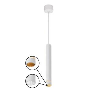 Pendul stil minimalist Spot GU10 SPLIT alb L-30cm