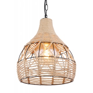 Pendul stil rustic natural HALIA 30cm 198761 universul-luminii.ro
