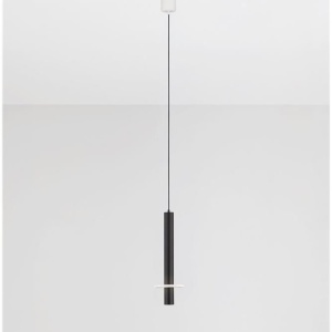 Pendul tub subtire aluminiu negru si alabastru LED NOEMI - Img 7