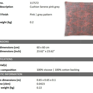 Perna decorativa design LUX Serene 60x60cm - Img 2