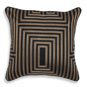 Perna decorativa LUX Spray 50x50cm, negru/ auriu 115069 HZ