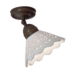 Plafonier rustic fabricat manual diametru 18cm Fiori di Pizzo 065.23.OC