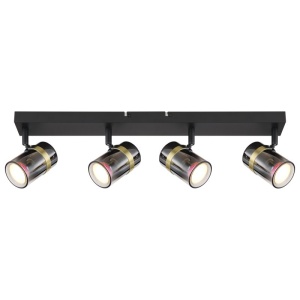 Plafoniera 4L design industrial Trabby negru 135091 universul-luminii.ro