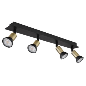 Plafoniera 4L design modern Drew negru, auriu - Img 3