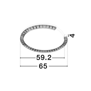 Plafoniera circulara aluminiu negru GREAMY D-65cm 624961 universul-luminii.ro