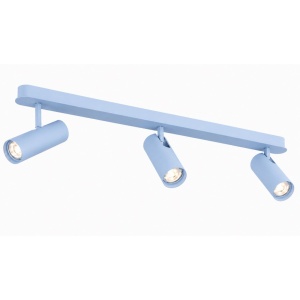 Plafoniera cu 3 spoturi directionabile cu bec GU10 Linca blue