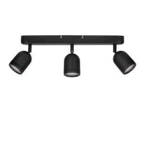 Plafoniera cu 3 Spoturi pentru baie cu protectie IP44 ORSON negru