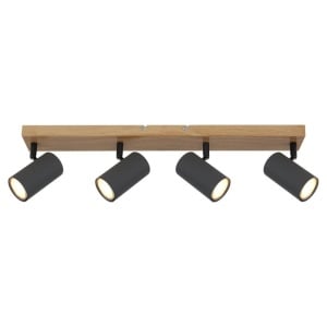 Plafoniera cu 4 spoturi directionabile design modern ROBBY gri grafit 114221 universul-luminii.ro