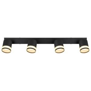 Plafoniera cu 4 Spoturi directionabile metal negru LUCERO 249121 universul-luminii.ro