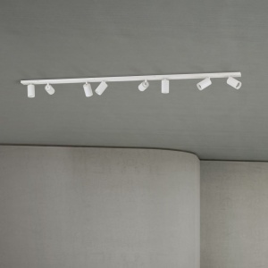 Plafoniera cu 8 Spoturi stil minimalist modern SEAN alb