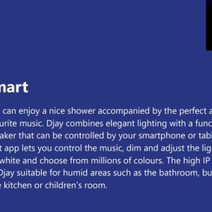 Plafoniera cu LED RGB, difuzor Bluetooth si protectie IP54 Djay Smart Colour 133191 universul-luminii.ro