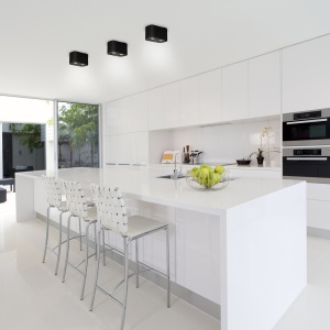 Plafoniera cu spoturi aplicate design minimalist Kobald negru mat - Img 3