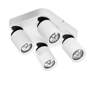 Plafoniera cu spoturi stil modern minimalist Tomi 4 KW alba