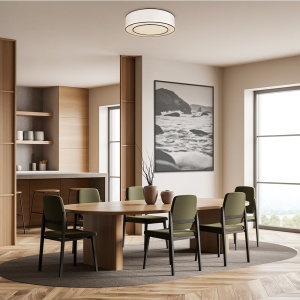 Plafoniera design modern Bergamo alb, negru 119251 universul-luminii.ro