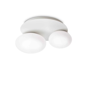 Plafoniera design modern Ninfea pl2 alba