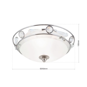 Plafoniera design modern OPALDESIGN 24cm, satin 241311 universul-luminii.ro