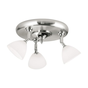 Plafoniera design modern OPALDESIGN 3L, satin 163481 universul-luminii.ro
