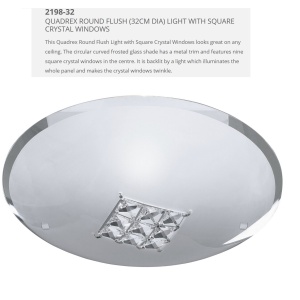 Plafoniera eleganta 30cm Flush 2198-32 SRT 74241 universul-luminii.ro