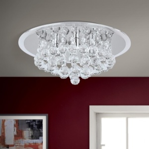 Plafoniera eleganta cristal K9 diam. 38cm Gloria DLU 2378/4/38 chrom OR 181411 universul-luminii.ro