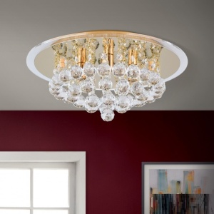 Plafoniera eleganta cristal K9 diam. 38cm Gloria DLU 2378/4/38 gold OR 174091 universul-luminii.ro