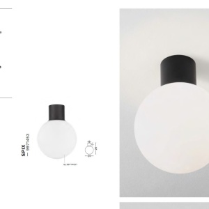 Plafoniera iluminat exterior moderrn IP54 SPIX 558781 universul-luminii.ro
