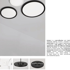 Plafoniera incastrata sau aplicata LED CCT Cerium alb - Img 6