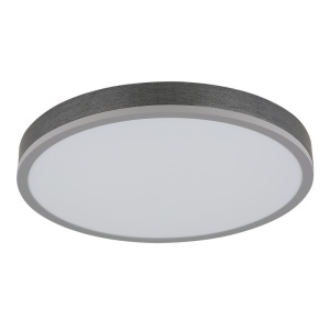 Plafoniera LED aluminiu argintiu, MDF gri DORO 45cm