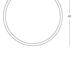Plafoniera LED CCT, diametru 40cm, BRUSHED GOLD ZB-25160 171261 universul-luminii.ro