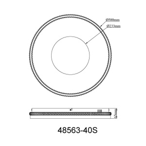 Plafoniera LED cu telecomanda SHIRLEY 50cm - Img 11