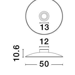Plafoniera LED design ambiental Esti maro inchis 154051 universul-luminii.ro