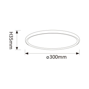 Plafoniera LED design circular DOBLE alb 30cm - Img 6
